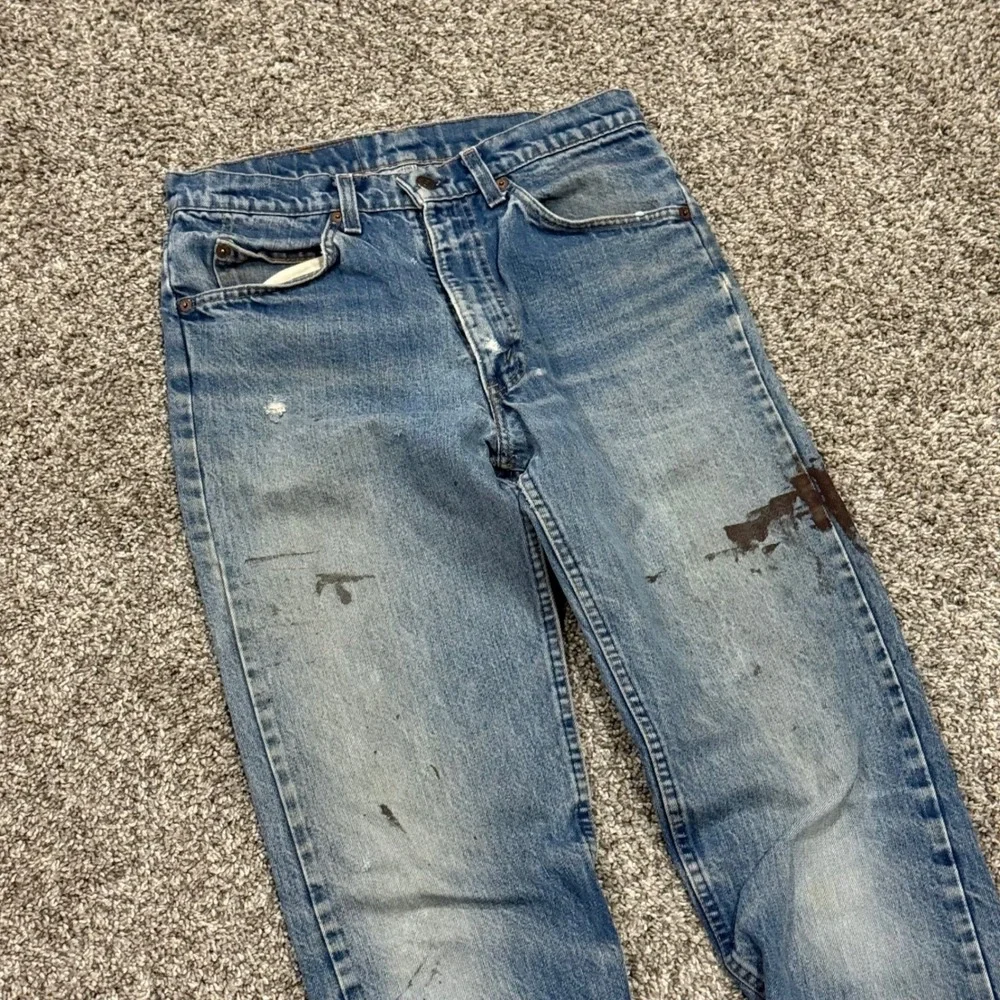 True Vintage 70s Levis 505 Orange Tabs Mens Vintage Denim Jeans W30 L31 Straight